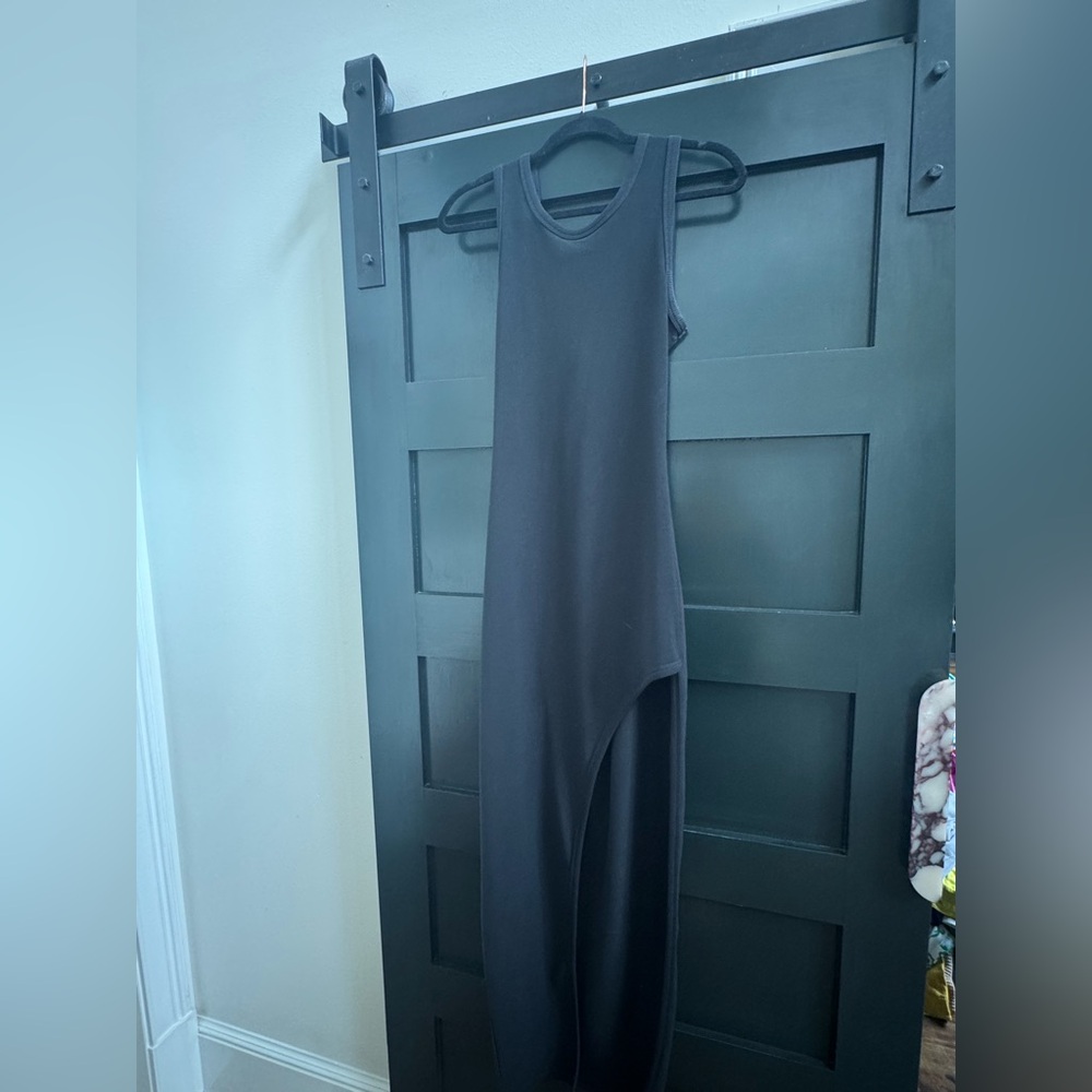 Superdown Black Asymmetrical Bodycon Dress